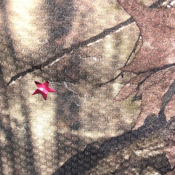 Mossy Oak Break-Up Infinity Mens Green Camo Outdoors Half Zip Jacket Shirt Large - Picture 9 of 16